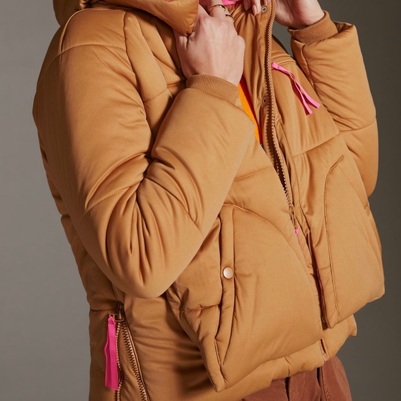Color Blocked Puffer Jacket by Avec Les Filles - Picture 4 of 8